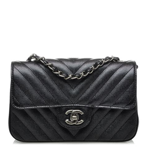 chanel mini flap chevron caviar|CHANEL Caviar Chevron Quilted Mini Coco Handle Flap.